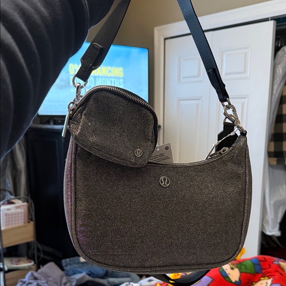 lululemon athletica Shimmering Gray Crossbody Bag
